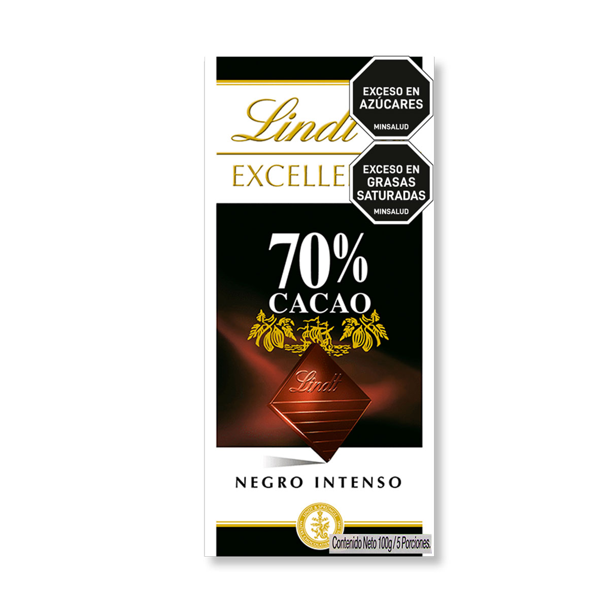 Tableta De Chocolate Dark 70XC Exc Lindt Tbx100g