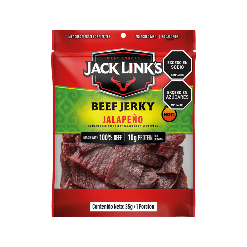SNACK BEEF JERKY JALAP JACK LINKS blx35g