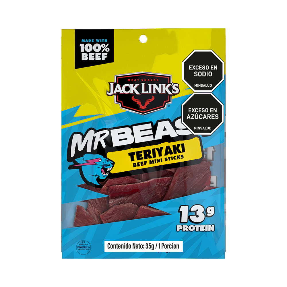 SNACK BEEF JERKY TERI JACK LINKS blx35g