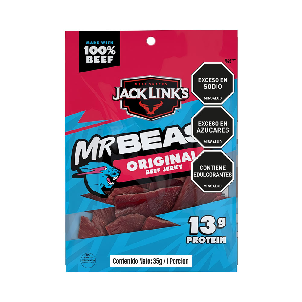 SNACK BEEF JERKY ORIG JACK LINKS blx35g