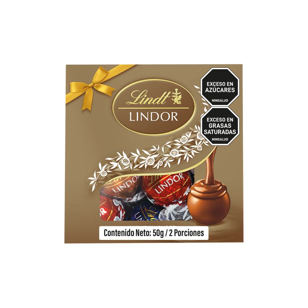 Estuche De Chocolate Surtido Lindt Lindor Cjx50g